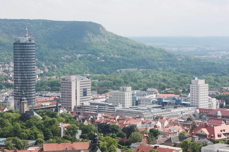 Jenas Innenstadt, gut von der Pension aus zu ereichen.